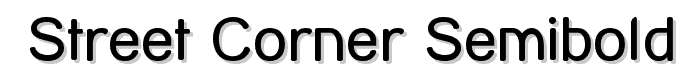 Street Corner SemiBold font